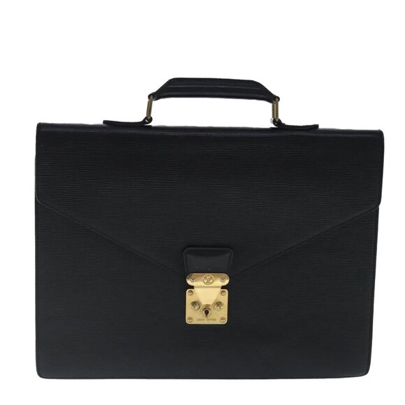 LOUIS VUITTON Epi Serviette Conseiller Business Bag Black - Picture 1 of 15